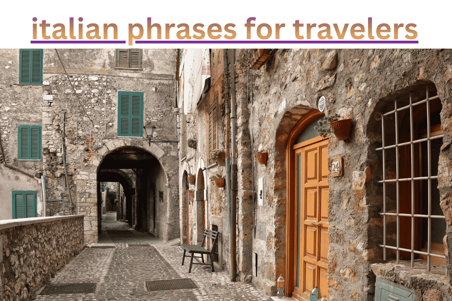 italian phrases for travelers​